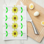 Daisies keukenhanddoek (Quarter Fold)