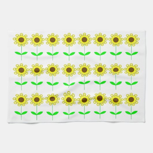 Daisies keukenhanddoek (Horizontaal)