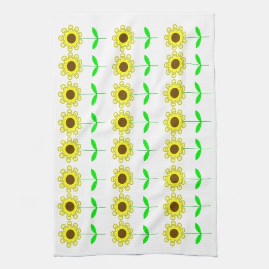 Daisies keukenhanddoek (Verticaal)