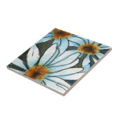 "Daisies" Kitchen Garden Ceramic Tile Tegeltje (Zijkant)
