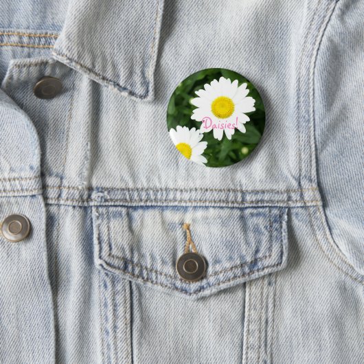 Daisies. knoop ronde button 5,7 cm (In situ)