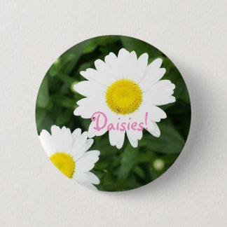 Daisies. knoop ronde button 5,7 cm