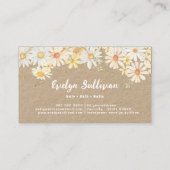 Daisies kraft visitekaartje (Achterkant)