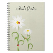 Daisies Ladybugs Personalized Journal Notitieboek (Voorkant)