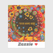 Daisies Leuk Gepersonaliseerde Vierkante Inspirati Sticker (Vel)