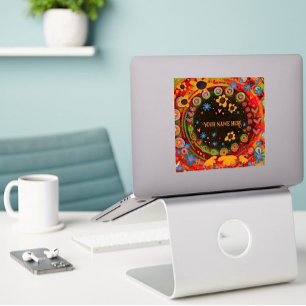 Daisies Leuk Gepersonaliseerde Vierkante Inspirati Sticker