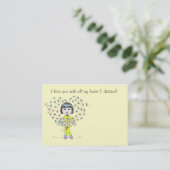 Daisies Lunch Box Love note - Contactkaartje (Staand voorkant)