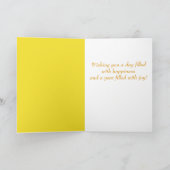 Daisies March Birth Flower Kaart (Binnen)