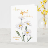 Daisies March Birth Flower Kaart (Gele Bloem)