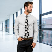 Daisies MaroonPersonaliseer Initiaal Stropdas