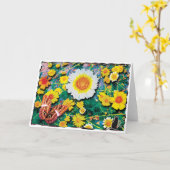 Daisies May Wenskaart Kaart (Gele Bloem)