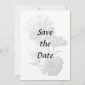 Daisies met achtergrondverlichting save the date (Achterkant)