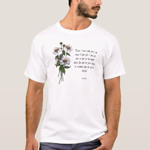 Daisies met bijbelversie: Gods vrede T-shirt