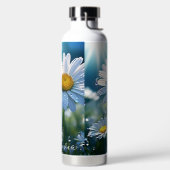 Daisies met Dew Drops Gepersonaliseerd Waterfles (Links)