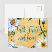 Daisies met geloof Quote Briefkaart (Voorkant / Achterkant)