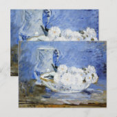 Daisies, mooi kunstschilderij van Berthe Morisot. Briefkaart (Voorkant / Achterkant)