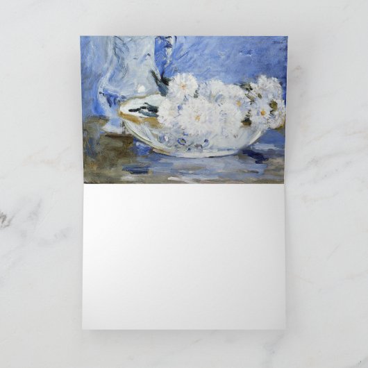 Daisies, mooi kunstschilderij van Berthe Morisot. Kaart (Binnen)