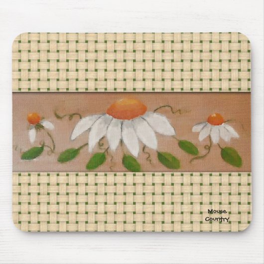 Daisies Mousepad Muismat (Voorkant)