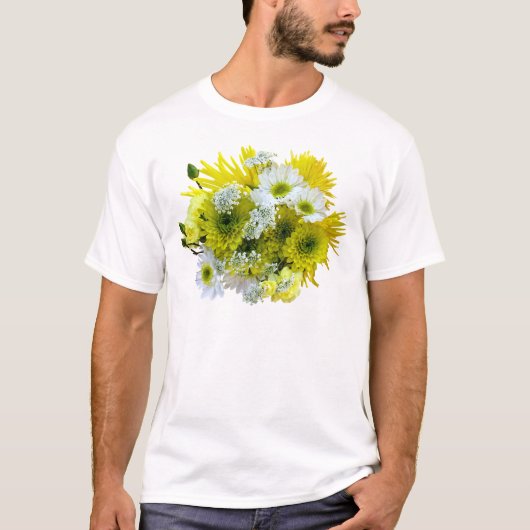 Daisies, Mums en Queen Anne's Lace Bouquet T-shirt (Voorkant)