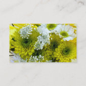 Daisies, Mums en Queen Anne's Lace Bouquet Visitekaartje (Achterkant)