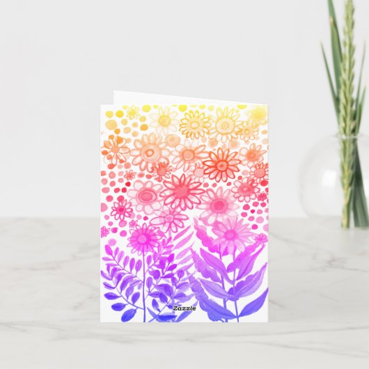 Daisies Notitiekaartje (Achterkant)