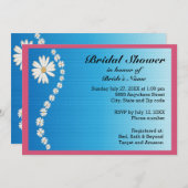 Daisies on Blue Background Vrijgezellenfeest nodig Kaart (Voorkant / Achterkant)