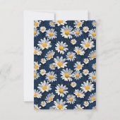 Daisies on Blue Denim Birthday Thank You Card Bedankkaart (Achterkant)