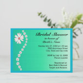 Daisies on Green Background Vrijgezellenfeest Kaart (Staand voorkant)