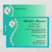 Daisies on Green Background Vrijgezellenfeest Kaart (Voorkant / Achterkant)