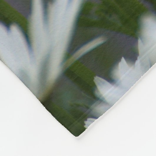 Daisies on Grey Fleece Deken (Hoek)