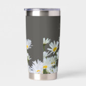 Daisies on Grey Personalised Geïsoleerde Drinkbeker (Rechts)