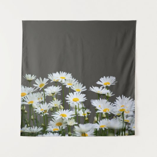 Daisies on Grey Wandkleed (Voorkant)