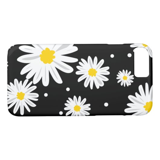 Daisies op Black Case-Mate iPhone Case (Achterkant (Horizontaal))