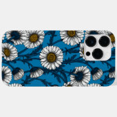 Daisies op blauw Case-Mate iPhone case (Achterkant (horizontaal))