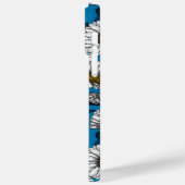 Daisies op blauw Case-Mate iPhone case (Achterkant / Links)