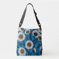 Daisies op blauw