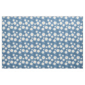 Daisies op blauwe achtergrond stof (Fat Quarter)