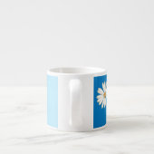 Daisies op Blue Espresso Mok (Achterkant)