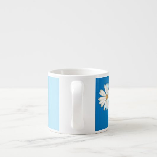 Daisies op Blue Espresso Mok (Achterkant)