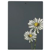 Daisies op Deep Blue: Originele Kunst, personalise Klembord (Achterkant)