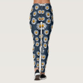 Daisies op denim leggings (Achterkant)