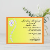 Daisies op gele achtergrond Vrijgezellenfeest Kaart (Staand voorkant)