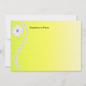 Daisies op gele achtergrond Vrijgezellenfeest Kaart (Achterkant)