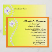 Daisies op gele achtergrond Vrijgezellenfeest Kaart (Voorkant / Achterkant)