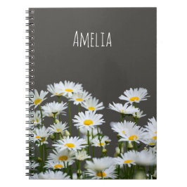 Daisies op Grey Notitieboek