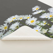 Daisies op Grey  Sherpa Deken (3/4)