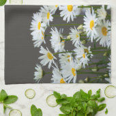 Daisies op Grey Theedoek (Gevouwen)