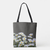 Daisies op Grey Tote Bag (Achterkant)