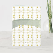 Daisies op grijs handgetekende elke keer leeg kaart (Achterkant)