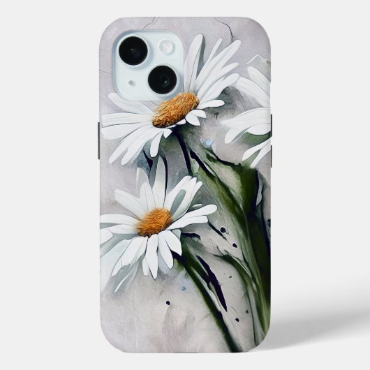 Daisies op Grunge Case-Mate iPhone Case (Achterkant)